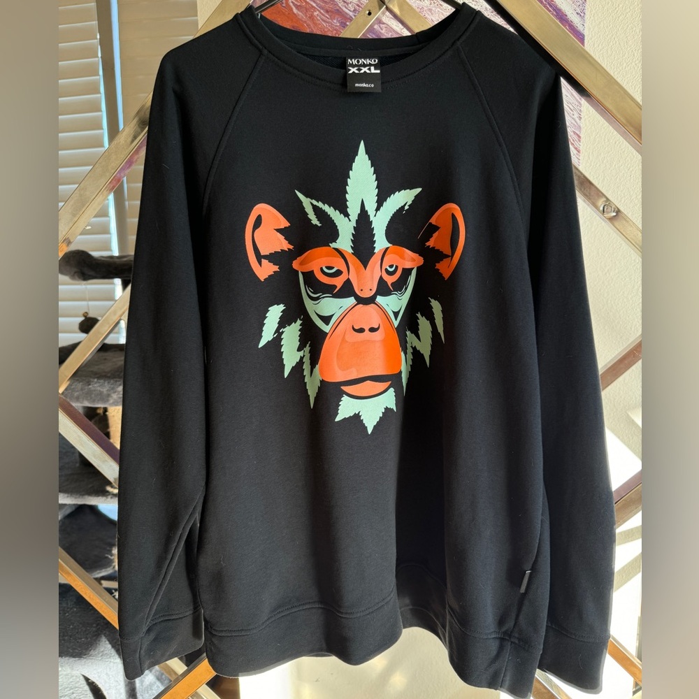 Monks Mens Lightweight Crewneck Sweatshirt